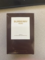 Burberry Hero Parfum Spray 3.3 fl oz Refillable Vegan Coumarin Oakmoss