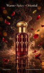 Saffron Attar Perfume Oil Alcohol-Free Arabic Warm Spicy Kesar Ittar Fragrance