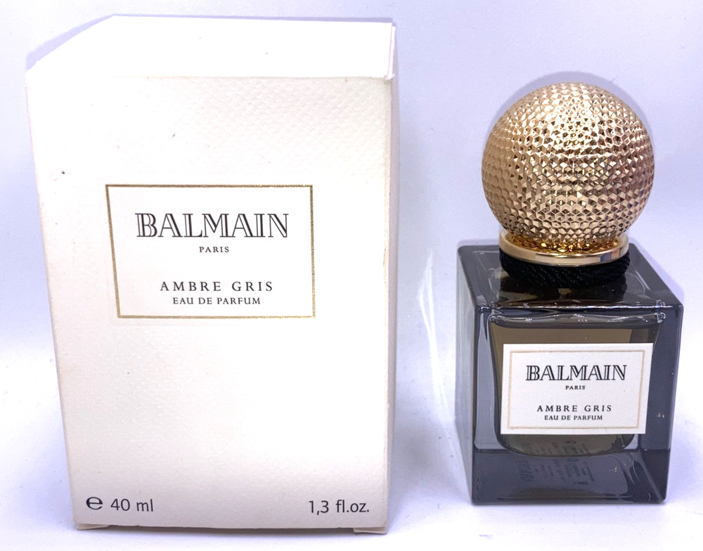 BALMAIN PARIS AMBRE GRIS EAU DE PARFUM 40 ML 1.3 OZ PERFUME NATURAL SPRAY