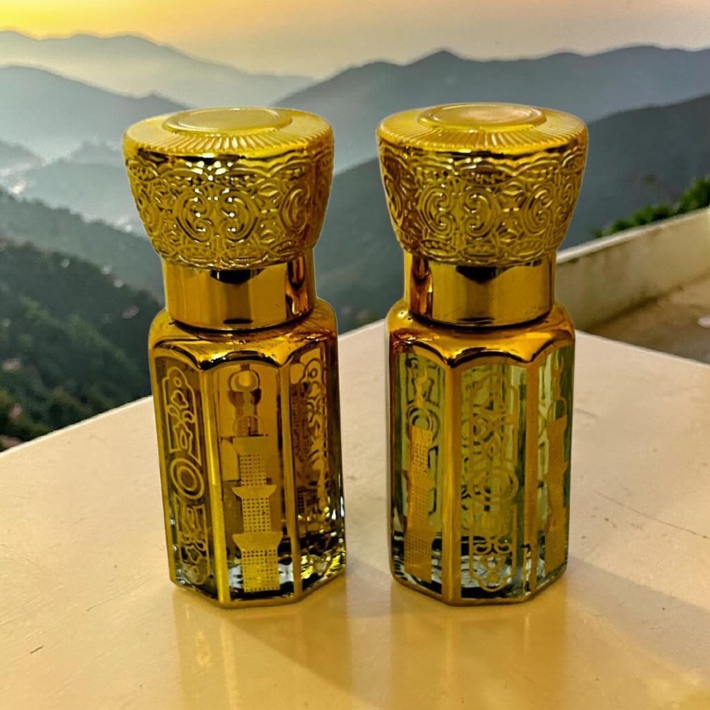 Attar Combo of Musk Madina and Musk Al Haram, Unisex Perfume Oil, Long Lasting,