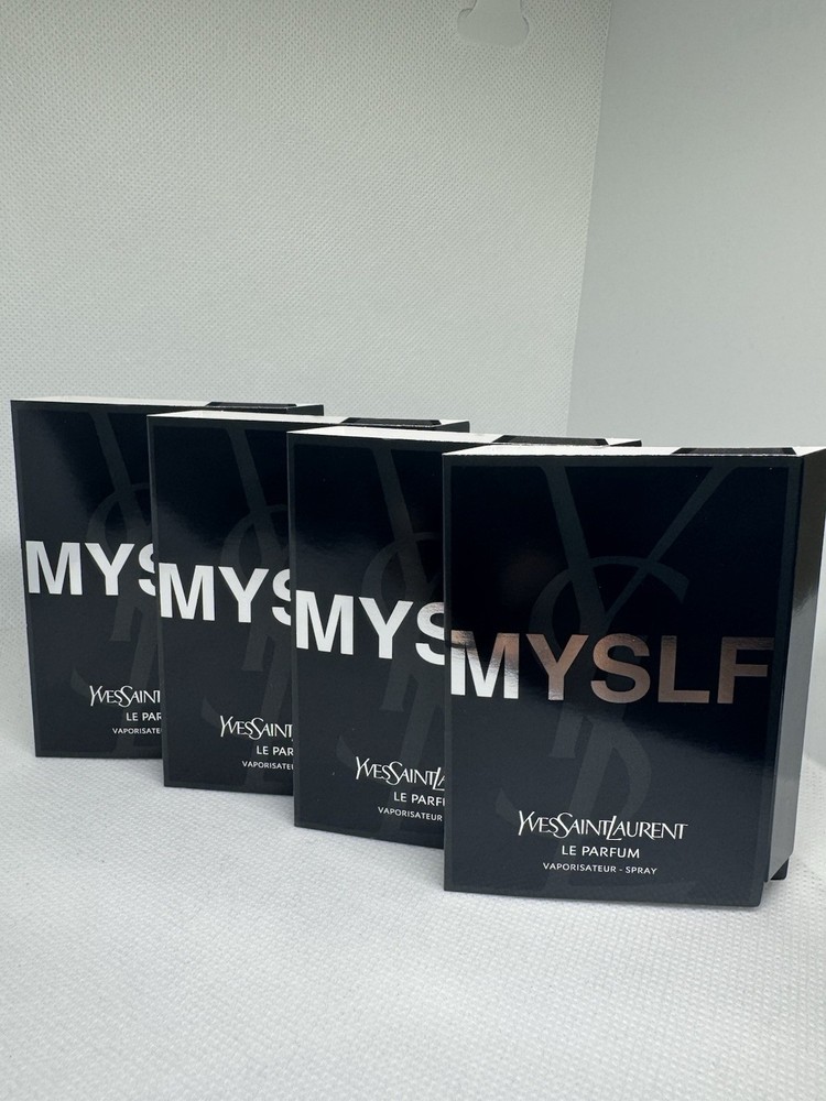 4PC MYSLF LE PARFUM YVES SAINT LAURENT 4×0.04oz / 1.2ml Spray Mini Size Samples