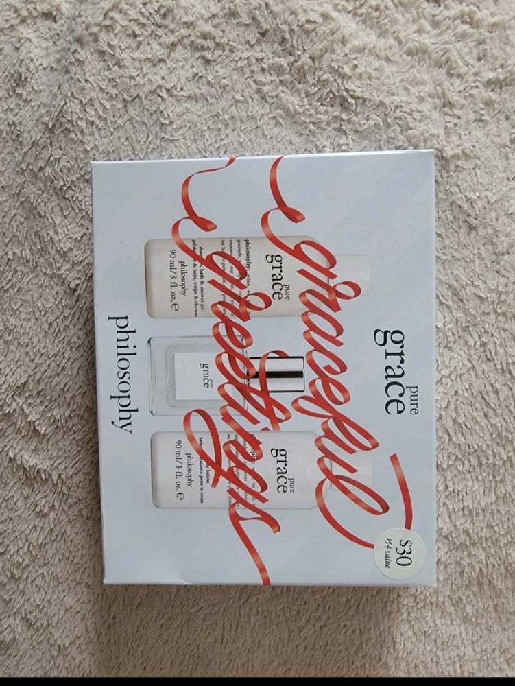 Philosophy “Pure Grace” Graceful Greetings Gift Set Lotion Shower Gel EDT 3oz