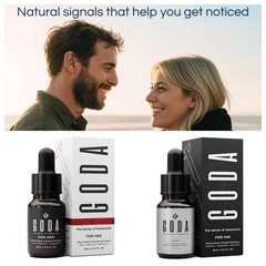 GODA Pheromones Perfume For Her Jasmine & Rose, For Him Citrus & Lavender,2/Pack