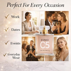 Covo C5 EDP for Women – 100ml Floral Amber Fragrance with Jasmine, Rose & Citrus