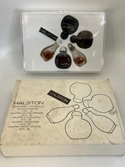 Vintage Halston Designer Originals Mini Perfume Gift Set 5 Pc Boxed As Is