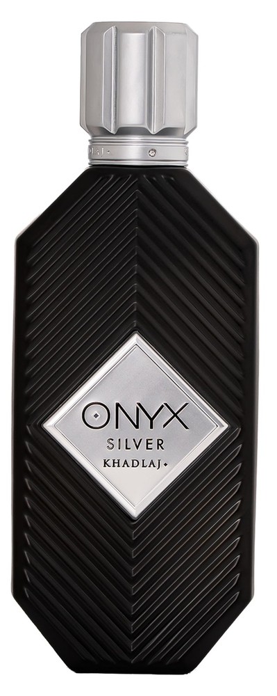 Khadlaj Onyx Silver – Fresh, Spicy, Woody, Amber – Eau 3.4 Fl Oz (Pack of 1)