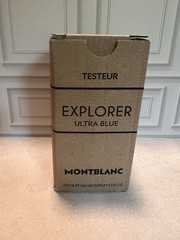 Montblanc Explorer Ultra Blue Eau De Parfum Tester 3.3 Oz (100 ML)- New With Box