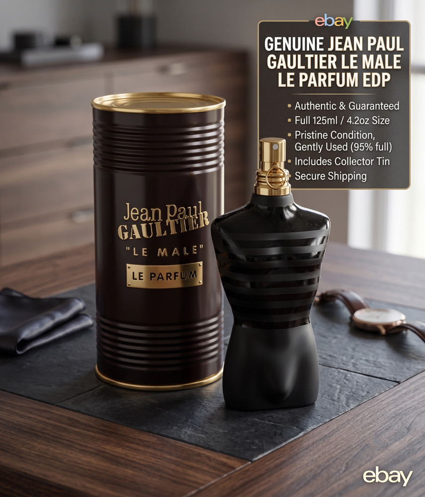 Jean Paul Gaultier Le Male Elixir Eau de Parfum for Men Cologne 4.22 fl oz