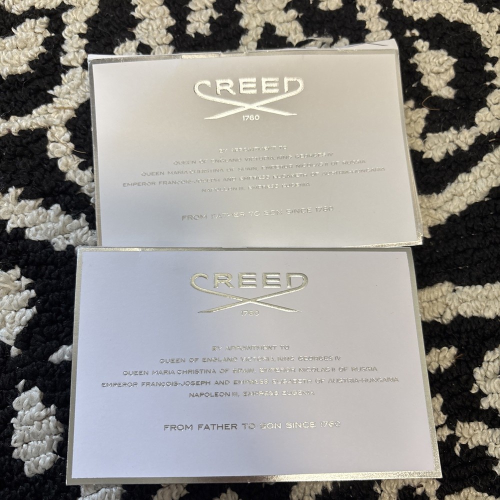2× Creed EDP Sample Spray Vial 1.5ml/.05oz Echantillon AVENTUS&ACQUA FIORENTINA
