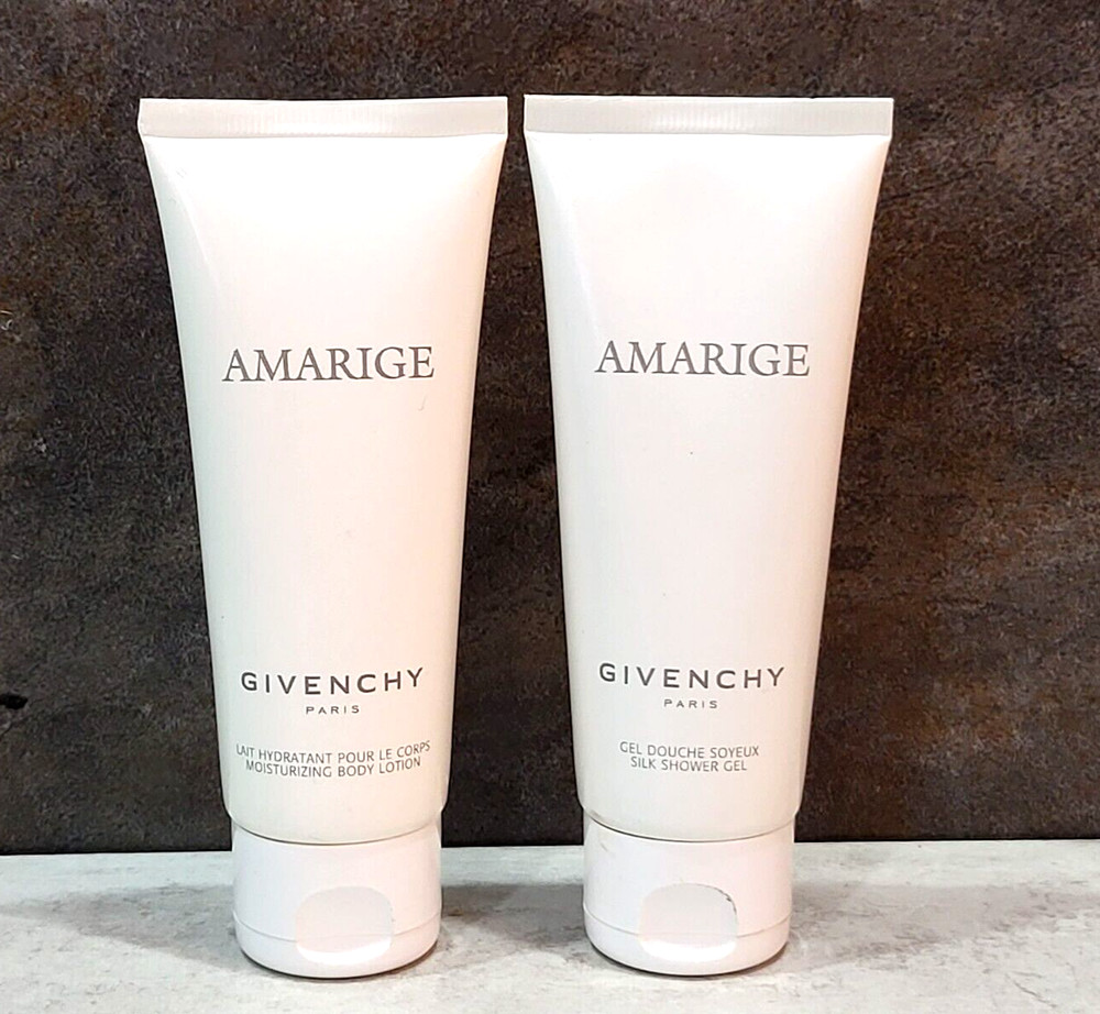 Givenchy ~ Amarige ~ 2.5 oz moisturizing body lotion and shower gel, 75 ml