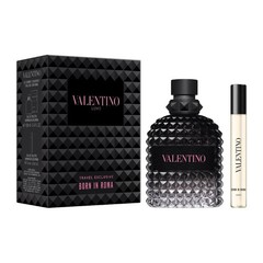 Travel Set Valentino Uomo Born In Roma 2 Pcs (3.4 oz EDT 10ml Mini)
