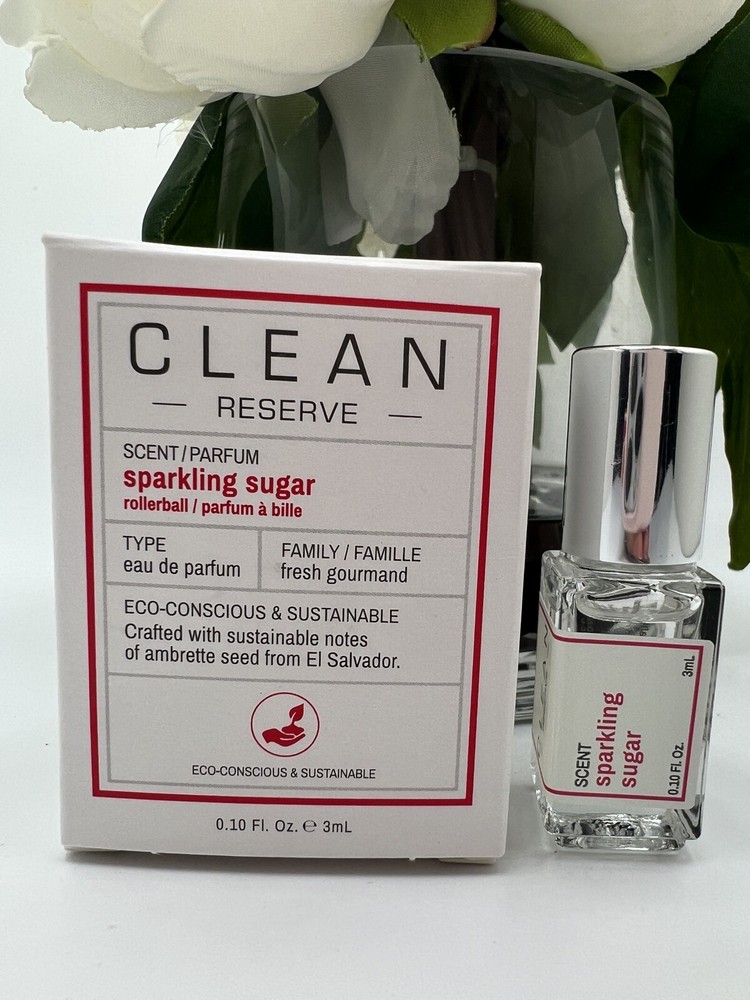 NIB Clean Reserve Sparkling Sugar EDP Rollerball Roll Mini 3ml / 0.10 oz