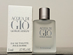 VINTAGE ARMANI ACQUA DI GIO mini EDT POUR HOMME 0.17oz/5ml, New with box