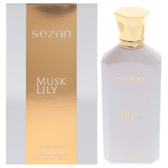 Sezan Musk Lily EDP for Women Soft Floral Powdery Musk Scent 2.9 oz Spray
