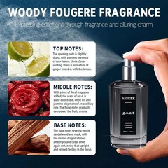 ASSEEK G.O.A.T Eau de Parfum Spray for Men 80 ml2.82 fl oz, Luxury Woody Fougere