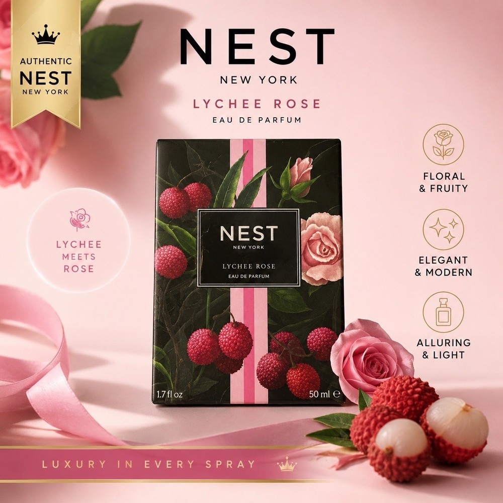 Nest Fragrances Lychee Rose Eau de Parfum Spray 1.7 OZ. SEALED BOX NEW Scent