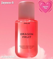 PHLUR Dragon Fruit Body Mist – Hair & Body Fragrance Mist ,8oz/240ml