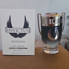 Paco Rabanne Invictus Platinum Eau de Parfum Spray TESTER!! , 3.4 fl oz