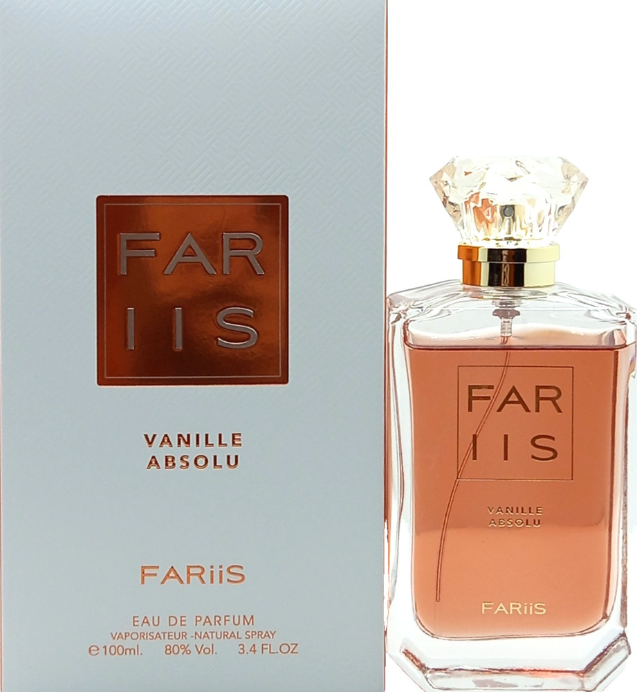 FARIIS VANILLE ABSOLU EAU DE PARFUM SPRAY FOR WOMEN 3.4 Oz / 100 ml BRAND NEW!!!