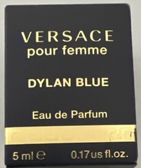 Versace Dylan Blue Pour Femme Eau de Parfum-Mini Travel Size 0.17fl oz/5 ml-NEW