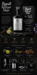 Royall Vetiver Noir by Royall Fragrance, 8 oz EDT Splash for Men