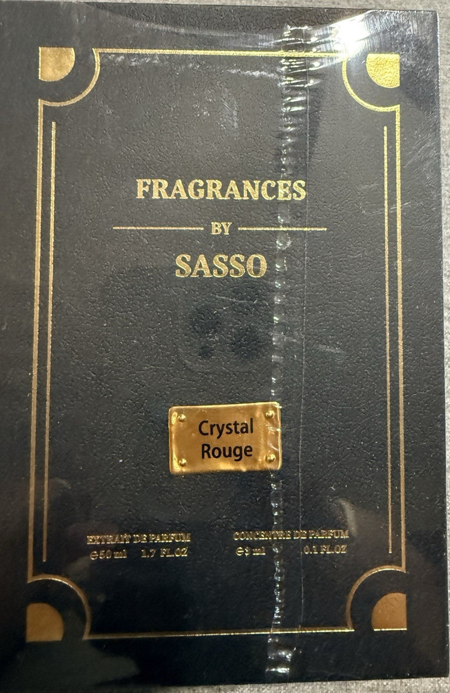 Fragrances by Sasso Crystal Rouge Extrait de Parfum Spray, 50 ml