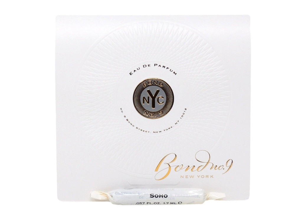 BOND NO 9 SOHO 1.7ml .057fl oz x 1 COLOGNE PERFUME SPRAY SAMPLE VIAL