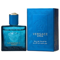 VERSACE Eros Men Eau de Toilette Men’s Cologne 0.17 oz / 5ml Miniature Bottle