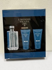 Prada L’homme L’eau 3PC Set For Men 3.4oz/100ml Eau De Toilette Spray NIB Sealed