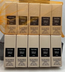 5 X Tom Ford Vanille Fatale/ 2 ML Each/ 10 Ml Total/Travel Size/ Discovery Set