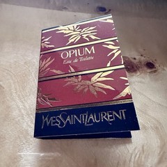 Yves Saint Laurent Opium Eau de Toilette Carded Perfume Sample Vial 0.05 fl oz