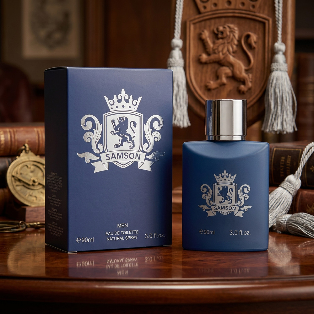Samson Eau de Toilette Natural Spray for Men – 90ml / 3.0 fl. oz. | Royal Crest