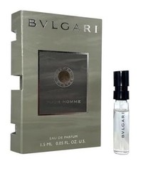 1 Sample Vial BVLGARI POUR HOMME for Men 0.05 oz 1.5 ml Eau de Parfum Spray NEW
