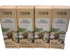 2 Personal Care Thai Coconut Roll-On Perfume Oil 0.33 oz Each