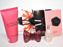 Viktor & Rolf Bonbon Flowerbomb Dew 0.24 fl oz EDP Splash Mini Lotion 1.7 oz Lot