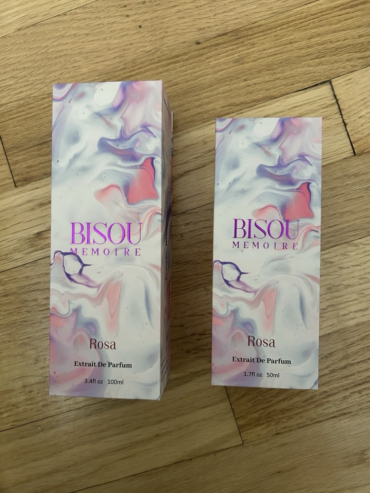 Bisou Memoire Rosa Extrait de Parfum Spray 3.4 fl oz & 1.7 fl oz Pair