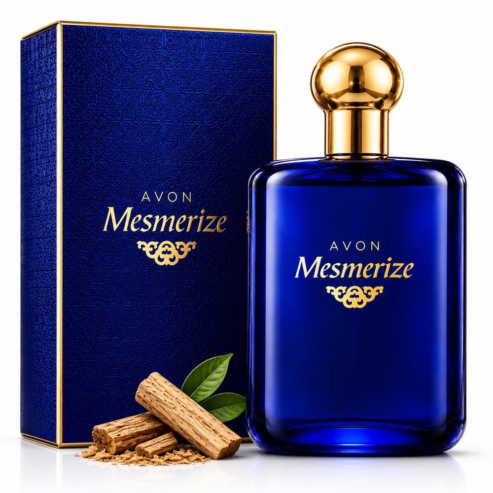 AVON Mesmerize Cologne Spray — Long-Lasting 3.4 Fl Oz (Pack of 1), white
