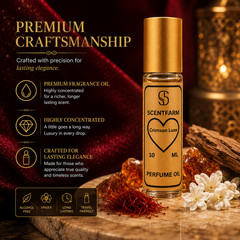 SCENTFARM Crimson Luxe Perfume Oil Long-Lasting Concentrated Roll-On Fragrance,