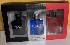 United Scents Black/Blue/Red Intense Eau de Parfum Gift Set 3×3.4 fl oz