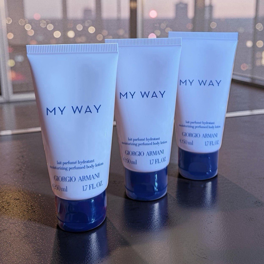 Giorgio Armani My Way Perfumed Body Lotion Travel Size 1.7 fl oz (3 -PACK)