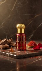 Saffron Attar Perfume Oil Alcohol-Free Arabic Warm Spicy Kesar Ittar Fragrance