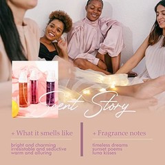 Women’s Body Spray Gift Set – 3 Pack Fragrance Mist, 3.4 Fl Oz Each, Total 10.2