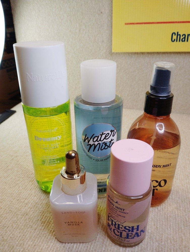 Collection of Body Mists and Perfume Oils Lot Of 5