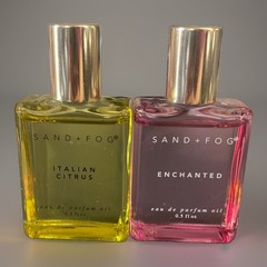 2 Sand + Fog EDP Oils: ENCHANTED & ITALIAN CITRUS NWOB .5 fl oz ea