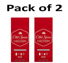 2 pk Old Spice Classic Scent Cologne For Men, 4.25 fl oz