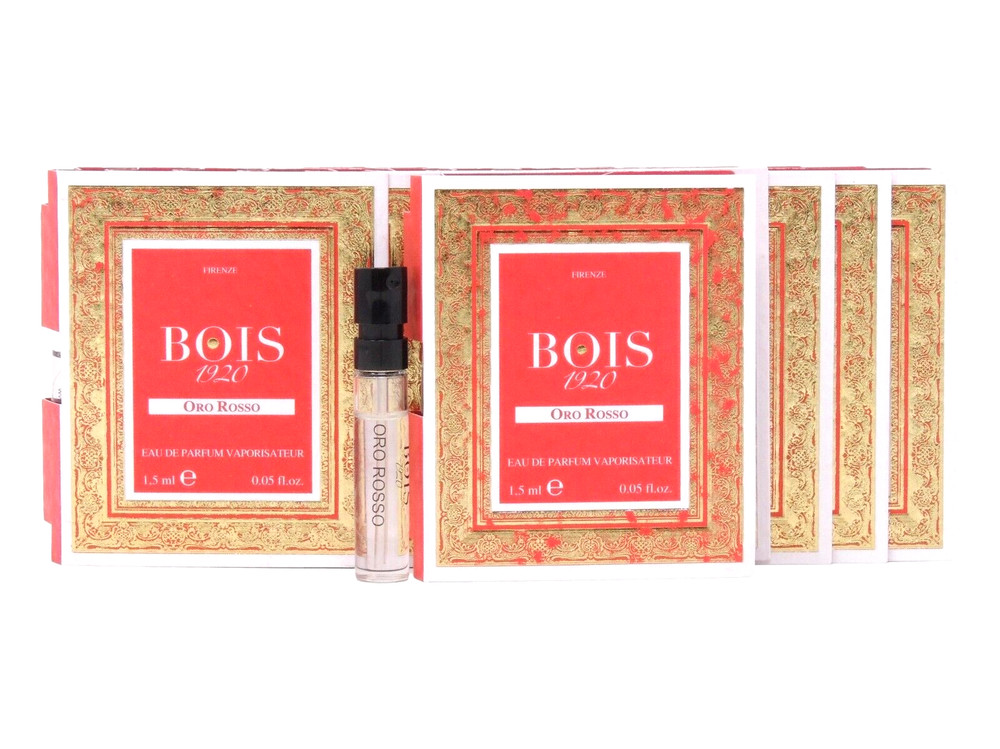 BOIS 1920 ORO ROSSO EDP 1.5ml .05fl oz x 10 COLOGNE PERFUME SPRAY SAMPLES