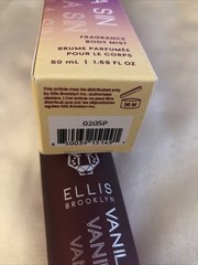 Ellis Brooklyn Vanilla Sin Fragrance Body Mist 50ml NIB