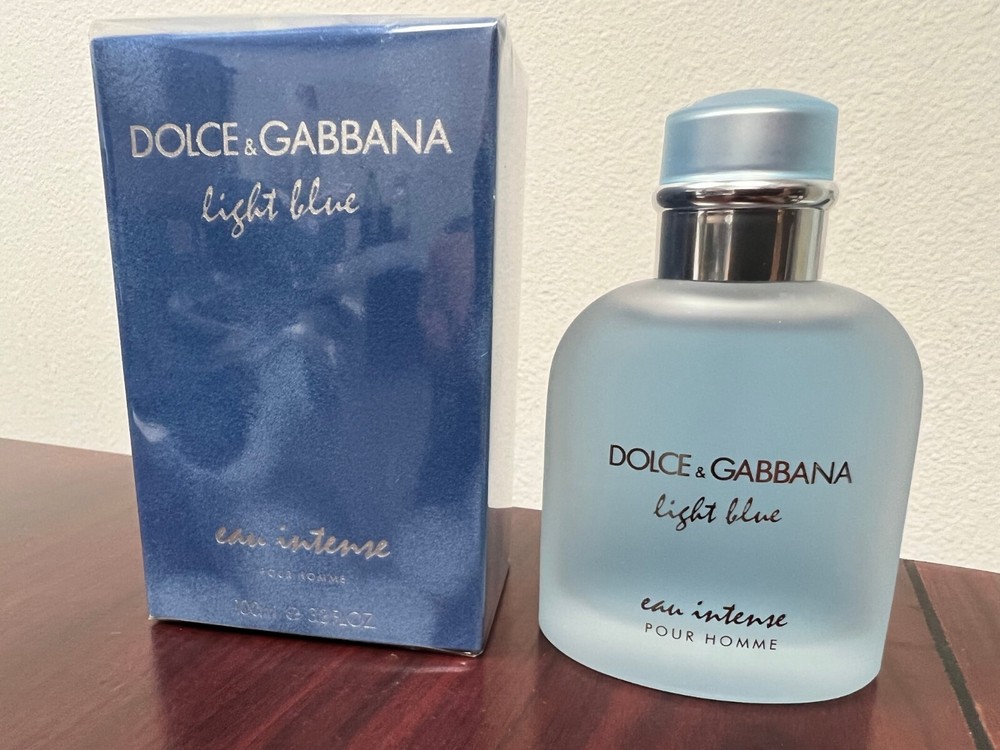 DOLCE & GABBANA LIGHT BLUE POUR HOMME 3.3 oz / 100 ML Eau Intense Spray Sealed