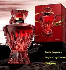 Women’s Red Crystal Valentine Perfume 75ML for College Students Valentine’s Day.