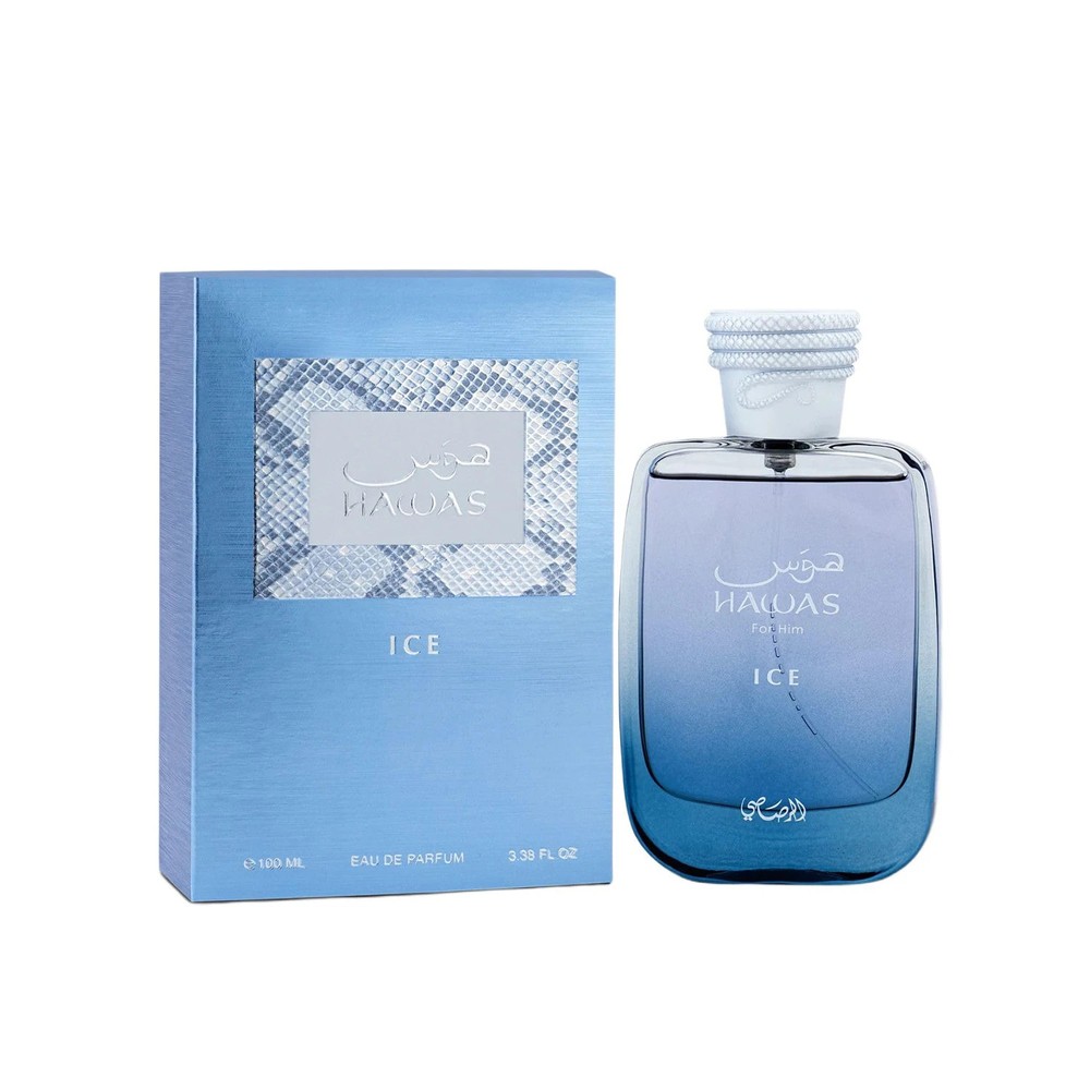 Rasasi Hawas Ice Men 3.4 oz 100 ml Eau De Parfum EDP Spray New In Box